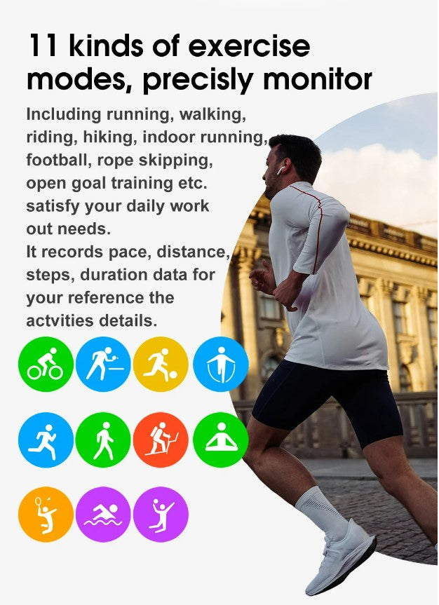 S20S Smartwatch with Health Monitoring - Pink_1