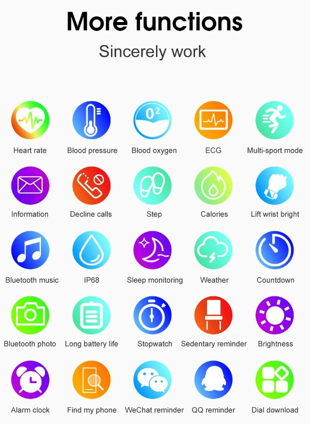 S20S Smartwatch with Health Monitoring - Pink_3