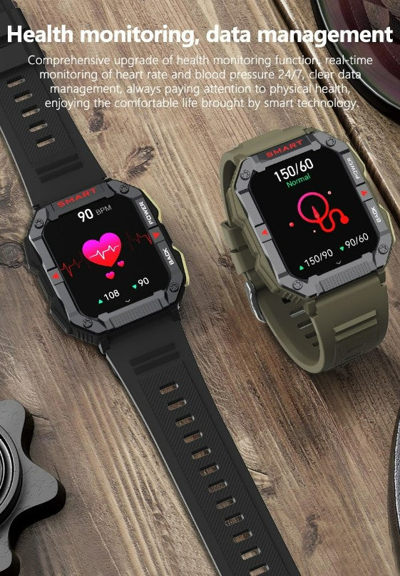 YK01 Smart Watch for Outdoor Sports - Black_4