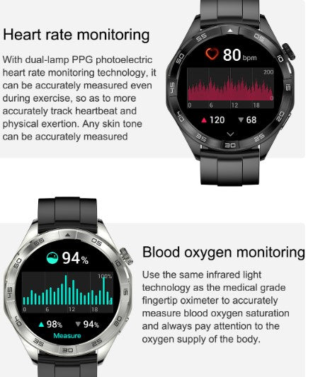 EX105 Smart Watch encoder wireless charging payment function - Black_7