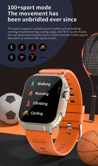 A70 Smart Watch  for Men/Women - Orange_5